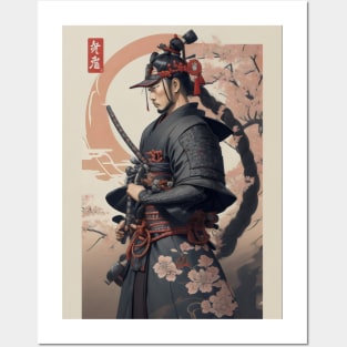 Badass samurai ukiyo e art Posters and Art